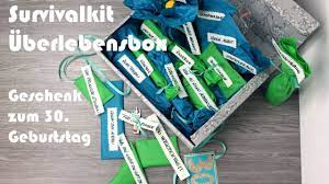 In ihr überlebenspaket zum 18. Geburtstagsgeschenk Zum 30 Diy Survival Kit Ab 30 Uberlebens Paket Zum 30 Geburtstag Youtube