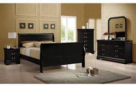 Coaster Louis Philippe Sleigh Bedroom Set In Black 203961 In 2021 Black Queen Bed Furniture Sleigh Bedroom Set