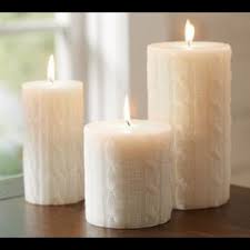 First, they create a lifelike artificial amber flame that flickers for a. Pottery Barn Accents Pottery Barn Sparkle Cable Knit Candles Poshmark