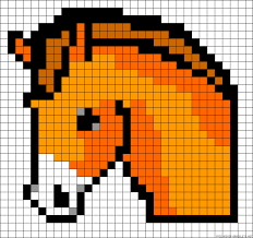 A31674 Friendship Bracelets Net Perler Patterns Pixel Art Crochet Horse