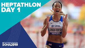 The word heptathlon comes from the greek root hepta (seven) and athlon (competition). Heptathlon Day 1 World Athletics Championships Doha 2019 Youtube
