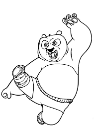 Kung Fu Panda Fighting Scene Coloring Page In 2020 Coloring Pages Kung Fu Panda Coloring Pages For Kids