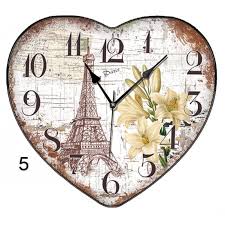 Kalpli Paris Dekoratif Duvar Saati Duvar Saati Duvar Paris