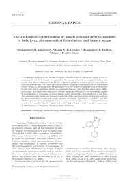 Pdf Electrochemical Determination Of Muscle Relaxant Drug