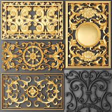 Fretwork Set 3d Model Decorative Plaster 3d Model Decor