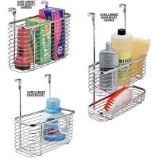 Over Cabinet Basket Under Sink Kitchen Cupboard Door Storage Rack Caddy Basket Ebay