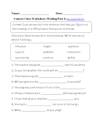 English Worksheets 3rd Grade Common Core Aligned Worksheets Context Clues Worksheets Context Clues Reading Foundational Skills