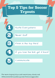 Top 5 Tips For Succeeding At Soccer Tryouts For More Tips And A Complete Workout Plan To Get Ready For Tryouts Soccer Motivation Soccer Training Soccer Tips