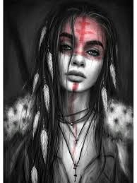 Ritratti Gotici Ragazza Tatuaggio Goth Poster Pittura su Tela Astratto Donna  Cool Arte da Parete Per Soggiorno Decorazione Domestica