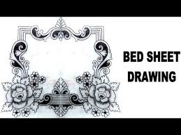 Hand embroidery:lazy daisy stitch hand embroidery cushion cover and bedsheet design,beginners stitch if u like my video don't. Toolcharts Important You Must Have Pencil Drawing Flower Bed Sheet Design Drawing