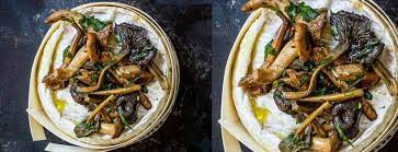 Les meilleures recettes au camembert : Dessert Vegetarien Noel Camembert Champignons Estragon Truffe