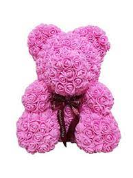 Teddy Bear Made Of Roses In Bronx Ny Bella S Flower Shop Flower Shop How To Make Rose Flowers