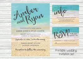 Printable Beach Wedding Invitations Beach Wedding Invitations Wedding Invitation Background Tropical Beach Wedding