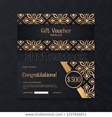 Black And Gold Card Background Luxury Voucher Template With Gold And Black Background Set Of Ornamental Gift Card Banner Gold And Black Background Black Backgrounds Card Banner