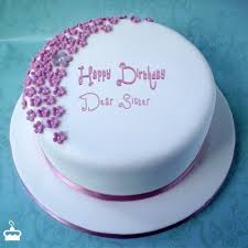 Dear Sister Happy Birthday Cake For Sister With Name Happy Birthday Dear Sister Cake With Name Happy Birthday Chocolate Cake Ice Cream Birthday Cake Cake Name