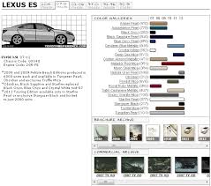 Lexus Es Touchup Paint Codes Image Galleries Brochure And