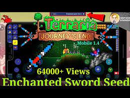 Terraria Mobile 1 4 Enchanted Sword Shrine Seed Terraria Journey S End Youtube