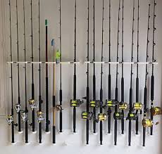 Rush creek creations 14 fishing rod rack with 4 utility box storage. My Reel Rack Big Game Rod Racks For Curved Rods And Deep Drop Rods
