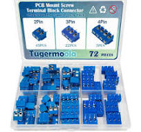Tugermoola 72PCS 5mm/0.2inch Pitch PCB Mount Screw Terminal ...