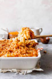 Add the flour and stir to form a roux sprinkle over the remaining cheddar and the parmesan and place the dish under the hot grill. Baked Mac And Cheese Easy Cheesy Two Peas Their Pod