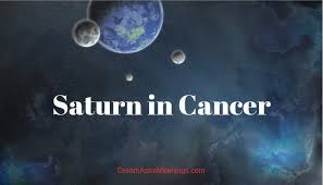 Here, it is under the influence of the moon, a soft and nurturing energy. Saturn In Cancer