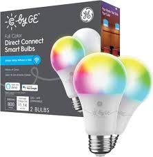 C By Ge Direct Connect Light Bulbs 2 A19 Led Color Changing Light Bulbs 60w Replacement Full Color 93128982 Best Buy