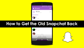 Open snapchat app on your phone and swipe down anywhere on the screen. How To Get The Old Snapchat Back Uninstall Stories Update