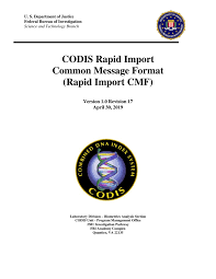 Please be advised as of april 17, 2021, childline has changed the format of the fbi fingerprint clearance result letter. Codis Rapid Import Common Message Format Rapid Import Cmf Fbi