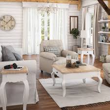 Check spelling or type a new query. Venice Two Tone Solid Wood 3 Piece Farmhouse White Coffee Table Set