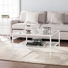 Give your living room some rustic style with our industrial inspired coffee table. Buy Furniture Hotspot Square Metal And Glass Coffee Table White 32 W X 32 D X 18 H Online In Vietnam B0756n66wt