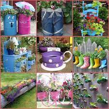 They'll help save you money and reduce. 13 Creative Garden Ideas For Kids Recycled Garden Garden Containers Creative Gardening