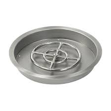 The spark ignition kit comes complete with: American Fireglass Round Stainless Steel Drop In Pan With Spark Ignition Propane Fire Pit Kit Wayfair