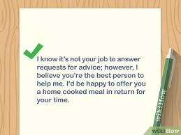 Please welcome first and last name who will be the new job title ! 3 Ways To Write A Letter Asking For Advice Wikihow