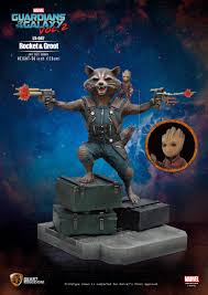 And the guardians find that they are up against a devastating new menace who is out to rule the galaxy. Guardians Of The Galaxy Vol 2 Rocket Groot Life Size Statue Lm Treasures
