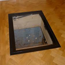 Going with glass doors for the basement is a stylish and practical way to redirect light into darkish hallways, or into any windowless room. Cellar Access Clear View Door