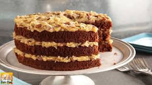 Pour batter into prepared cake pans. Original Baker S German S Sweet Chocolate Cake Youtube