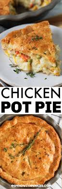Our chicken pot pie is made with a classic chicken and vegetable filling, a thick and creamy gravy, and a top and bottom crust. Homemade Chicken Pot Pie Easy To Make Spend With Pennies