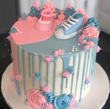 No Photo Description Available Baby Reveal Cakes Gender Reveal Cake Baby Shower Gender Reveal Cake