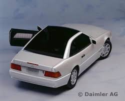 Mercedes Benz 600 Sl 129 Series Presented At The Detroit Motor Show In 1993 With A Glass Sunroof Mercedes Benz Mercedes Benz Amg Mercedes Sl