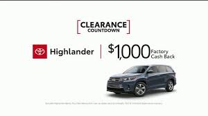 Edmunds also has toyota highlander pricing, mpg, specs, pictures, safety features, consumer reviews and more. Toyota Clearance Countdown 2018 Highlander Ad Commercial On Tv 2018 Tv Commercials Countdown Toyota