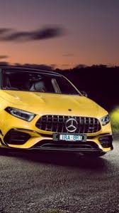 1080x1920 Mercedes Amg A 45 4matic Yellow Car 2020 Wallpaper Mercedes Amg Yellow Car Mercedes A45 Amg