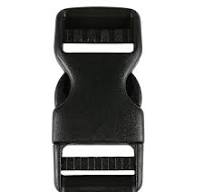 Strapworks 3/4 Inch Quick Side Release Buckles - Black Dual Adjustable  Heavy Duty Plastic Snap Buckles - Great for Backpacks, Fanny Pack, Collars,  ...