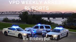 Vicksburg Police Department arrest reports: Aug. 12-Aug. 17