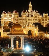 Mysore Palace On Diwali Mysore Palace Mysore Temple India