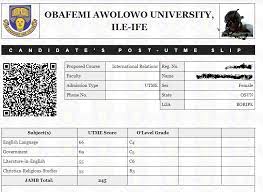 So you are free to start checking your scores to see how you perform and the performance statistics of the overall candidate who took part. See How To Print Oau Post Utme Screening Slip Here