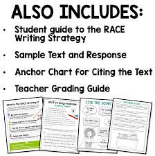 RACE Writing Strategy Checklist Sticky Notes – Read Relevant