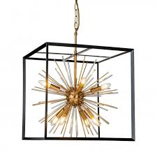 While there is an abundance of sizes, shapes, and attachment variations with electrical boxes, all of them fall into two categories: Black And Brass Box Frame Ceiling Pendant Light