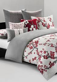 N Natori Cherry Blossom Bedding Collection Bedding Sets Grey Bed Bedding Collections