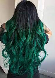 Find Here So Many Amazing Trends Of Green Hair Colors That Are More Suitable Trends For Long Hair Looks Women W Hair Styles Green Hair Colors Long Hair Styles