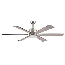Harbor Breeze Bradbury 60 In Brushed Nickel Led Indoor Ceiling Fan With Light Kit And Remote 6 Blade Lowes Com In 2020 Ceiling Fan With Light Fan Light Ceiling Fan